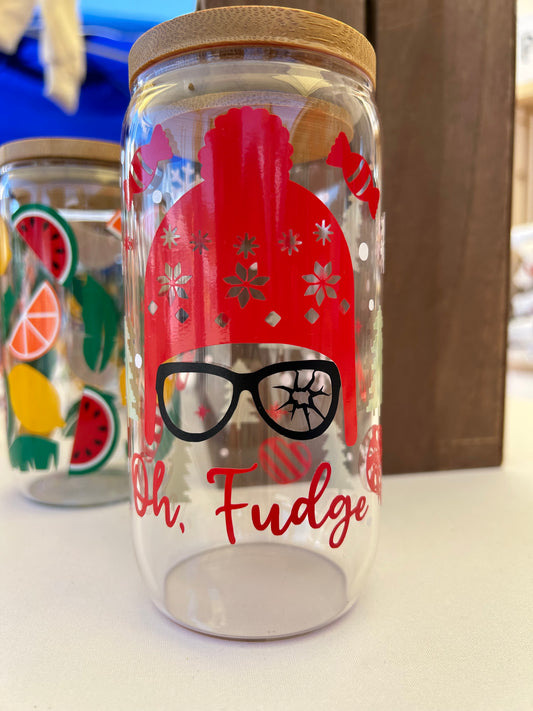Oh, Fudge! A Christmas Story Glass Cup