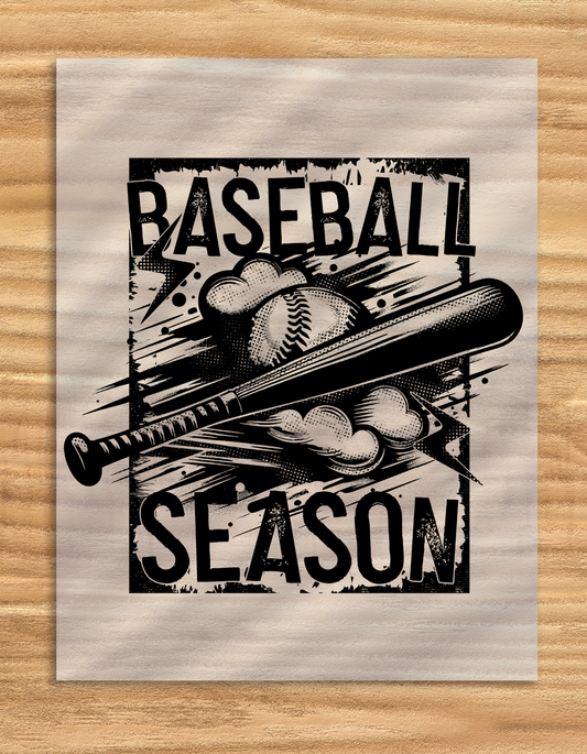 DTF Transfer Baseball Season Design for Team Jerseys