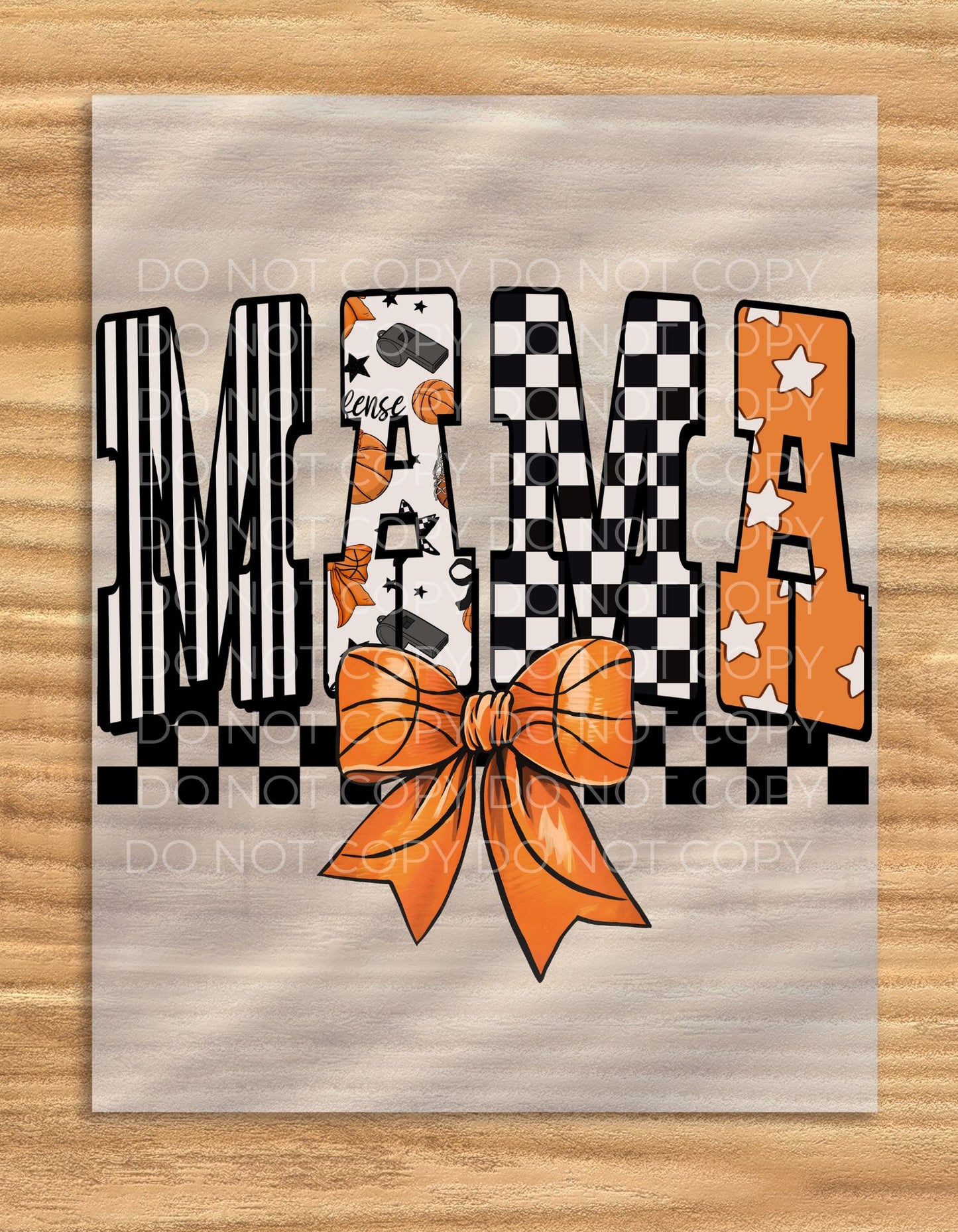 DTF Transfer Basketball Mama Shirt For Women Gift For Basketball Moms Tee Stylish Performance Apparel