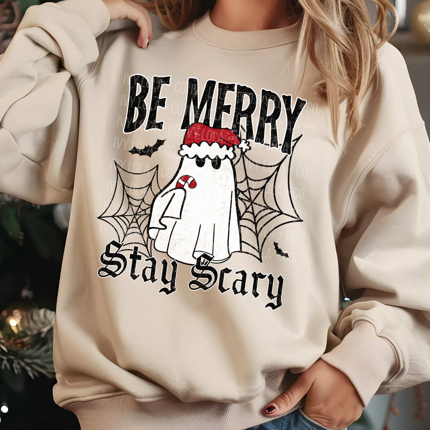 Be Merry Stay Spooky Christmas Sweater