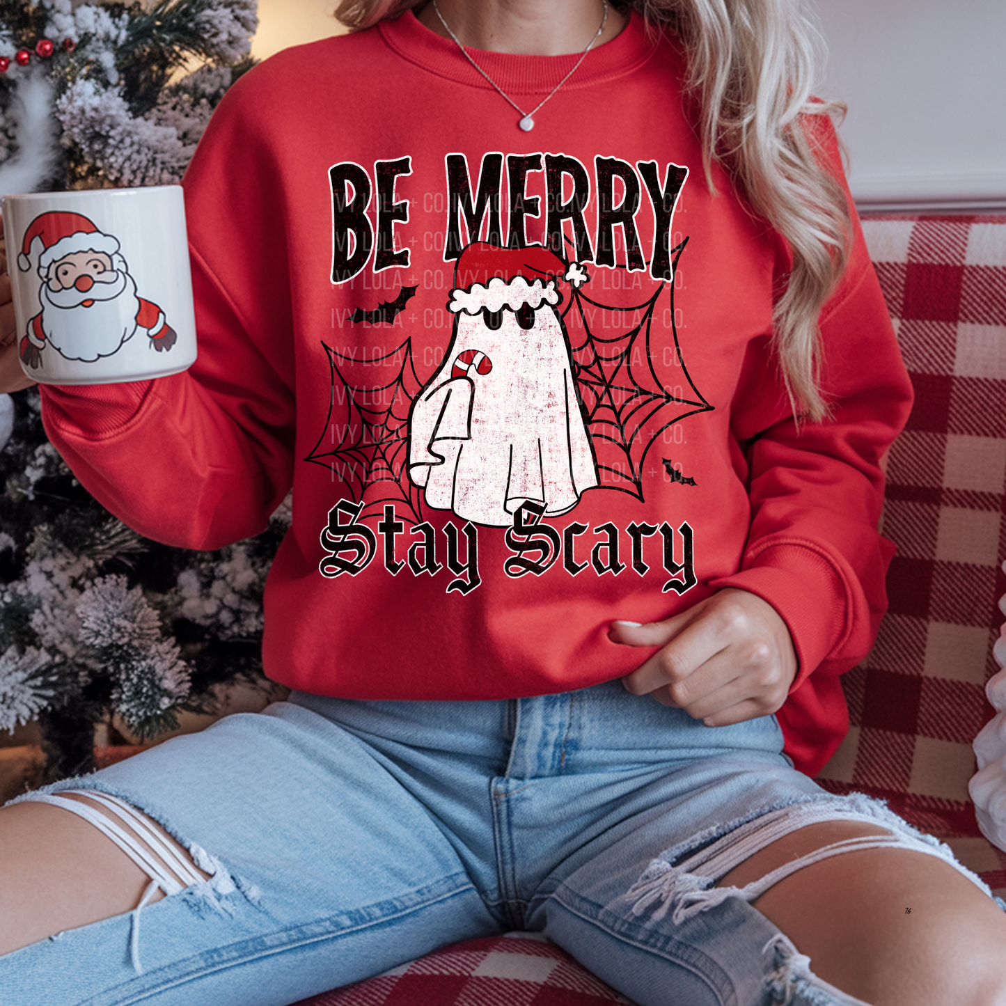 Be Merry Stay Spooky Christmas Sweater