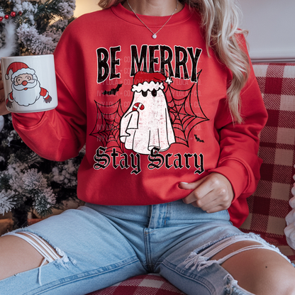 Be Merry Stay Spooky Christmas Sweater