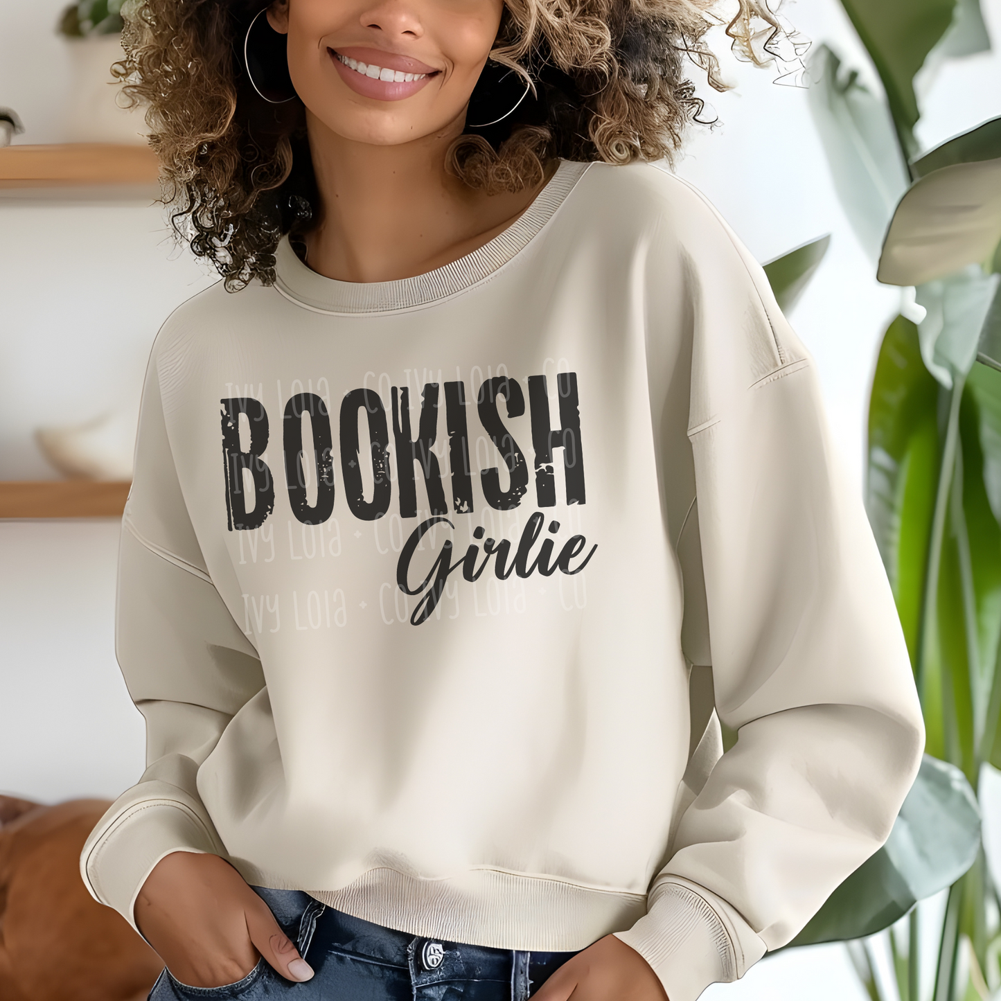 Vintage Style Bookish Girlie Sweater or Tee