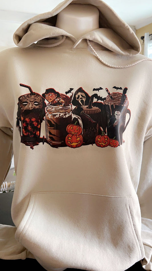 Halloween Horror Drinking Cups Sweater/Hoodie