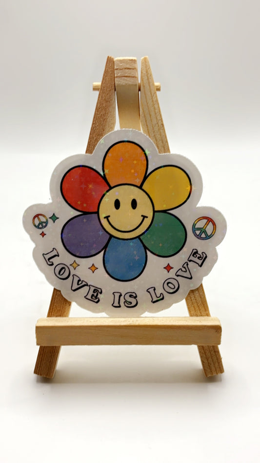 Love is Love Flower Sticker