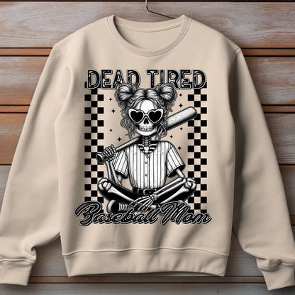 Dead Tired Baseball Mom Tee