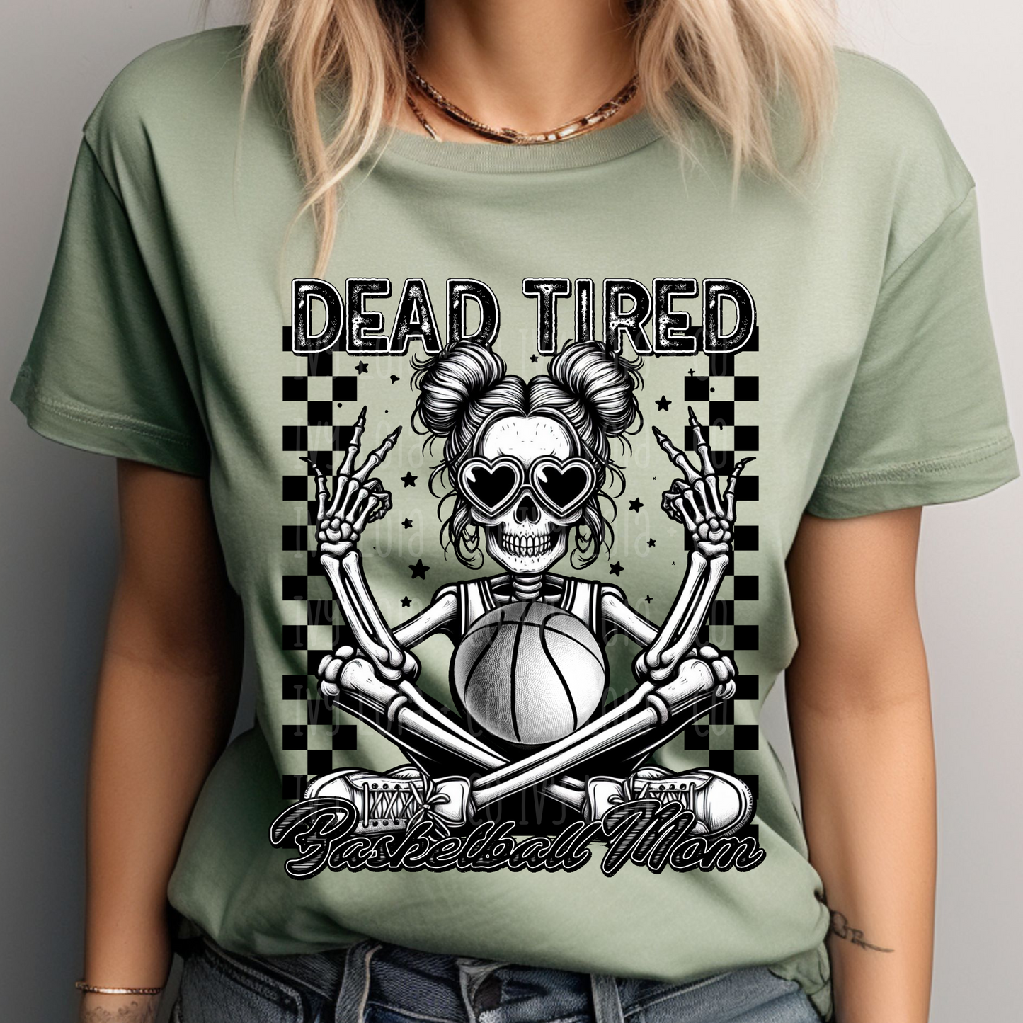 Dead Tired Basketball Mom Tee