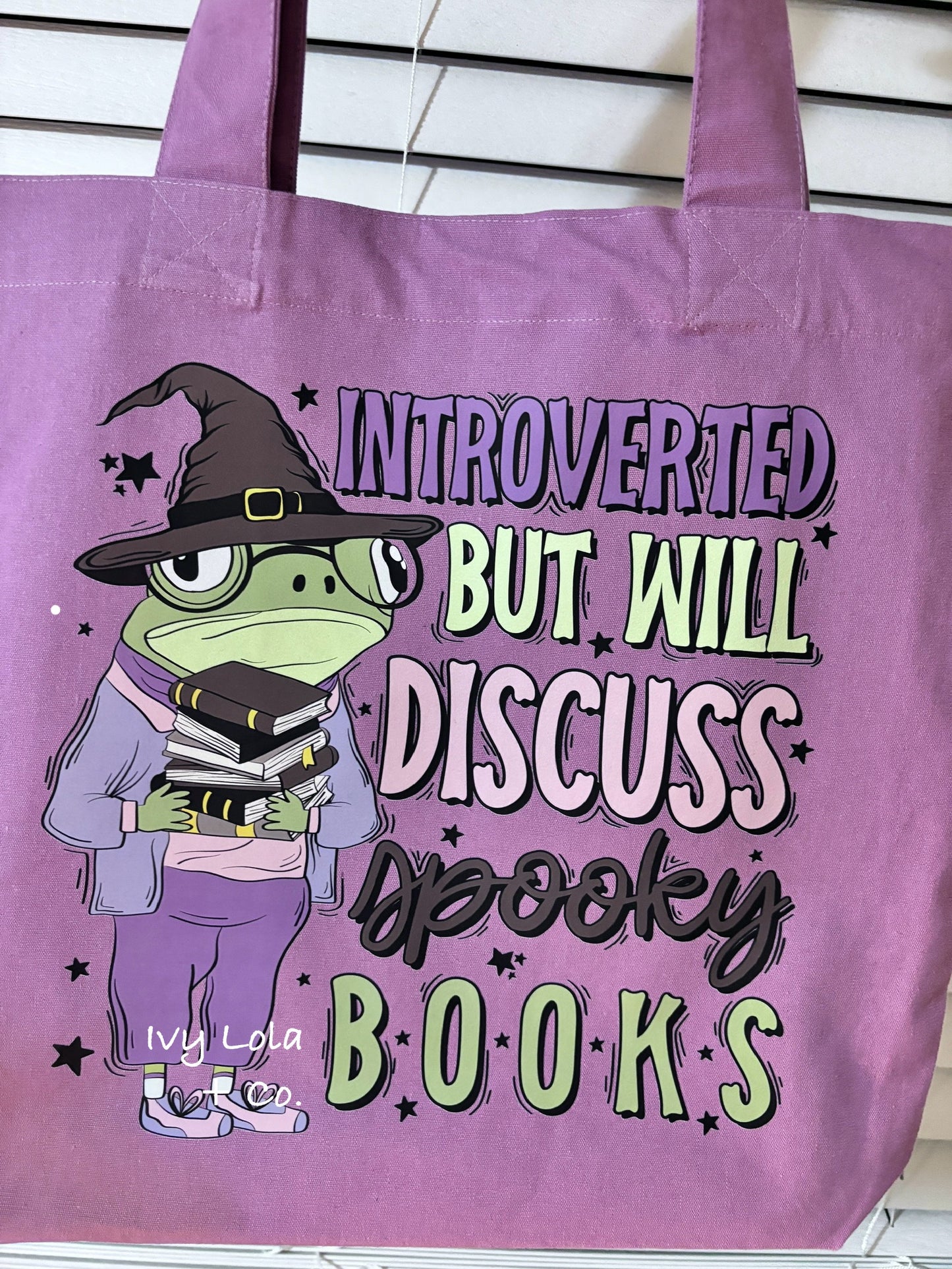 Introverted but Will Discuss Spooky Books Tote