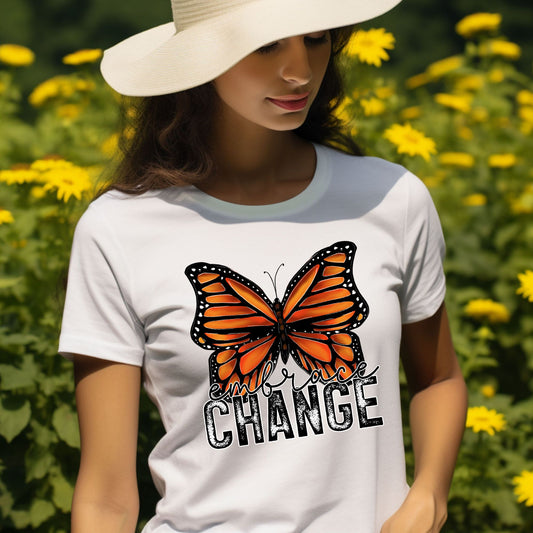 "Embrace Change" Butterfly Tee