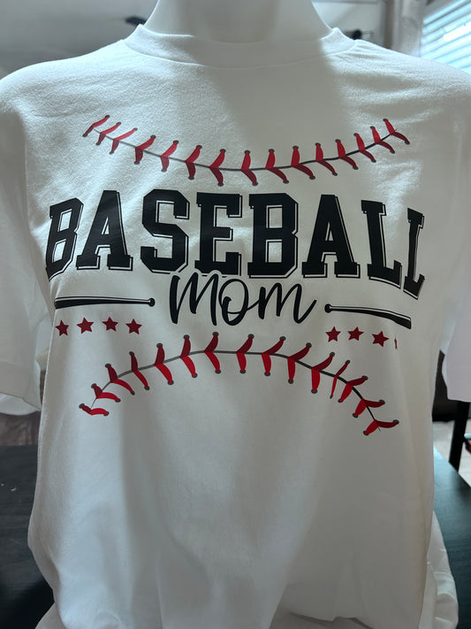 Personalized Baseball Mom Tee