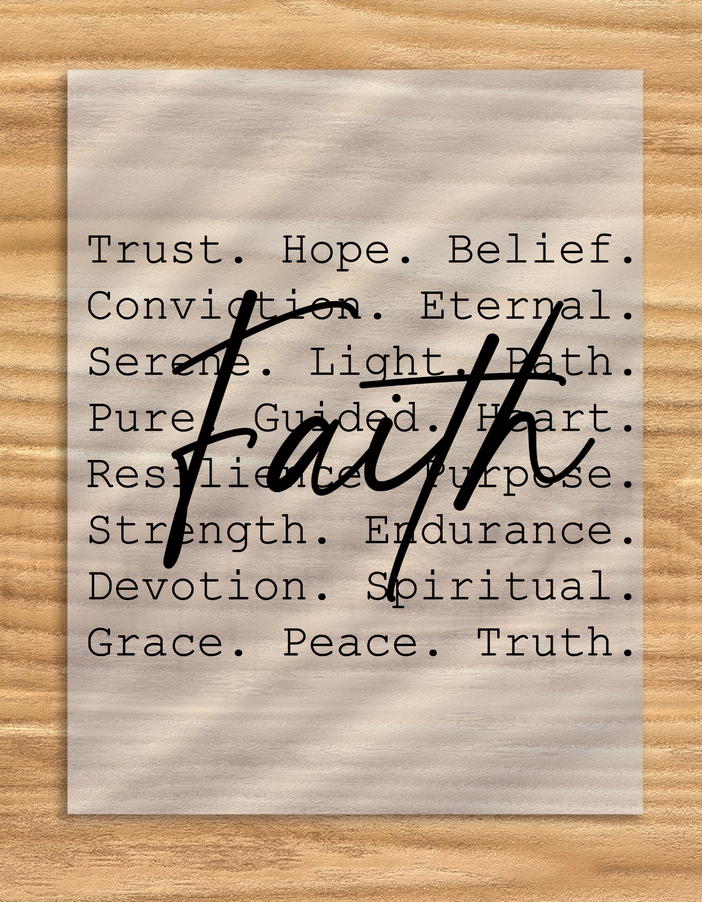 DTF Transfer Faith Graphic For Apparel Heat Press Use