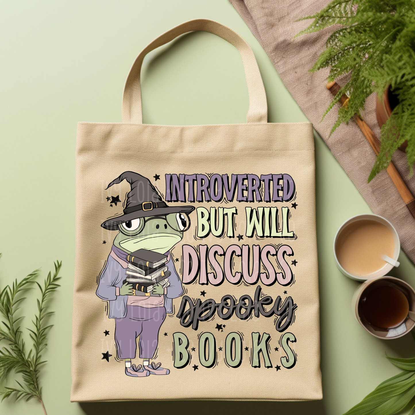 Introverted but Will Discuss Spooky Books Tote