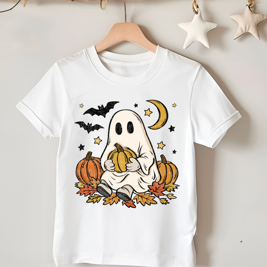 Ghost Pumpkin Patch Youth Tee Halloween Kids Graphic Shirt