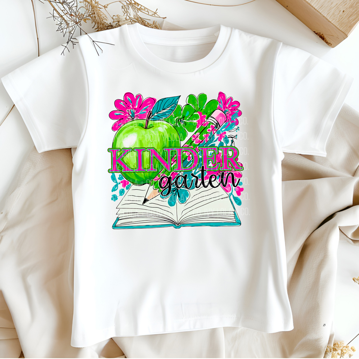 School Grade Floral and Bright Tees for Students Back to School Apparel