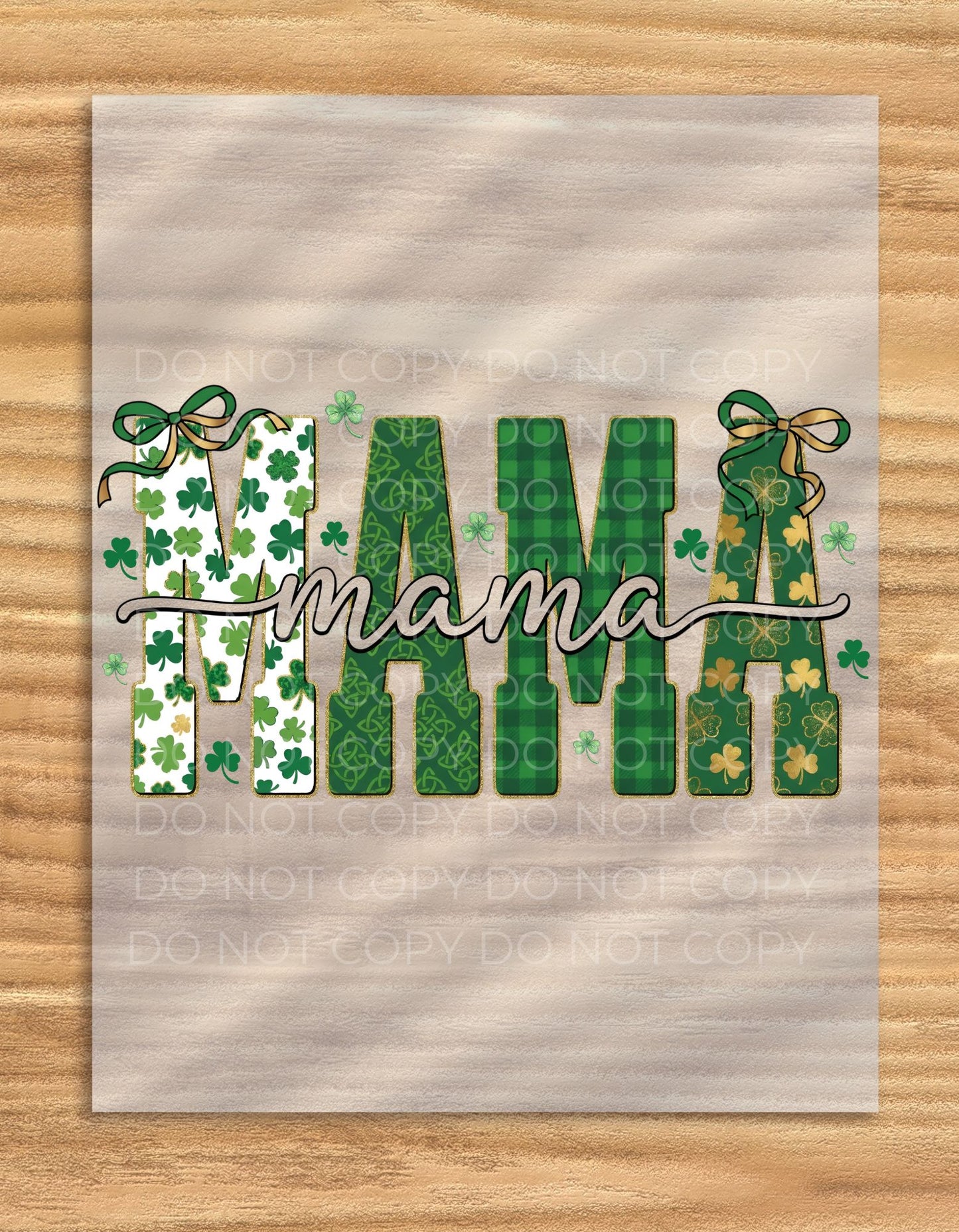 DTF Transfer St Patrick's Day Mama