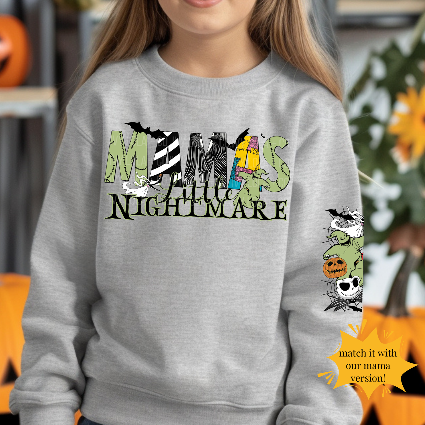 Mama's Little Nightmare Funny Youth Tee or Sweater