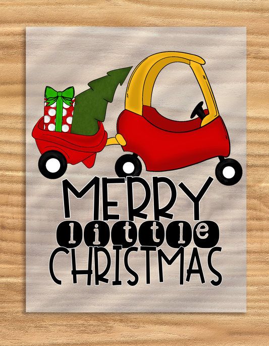 DTF Transfer Merry Little Christmas Design For Apparel