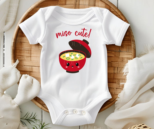 Kawaii “Miso Cute!” Custom Baby Onesie