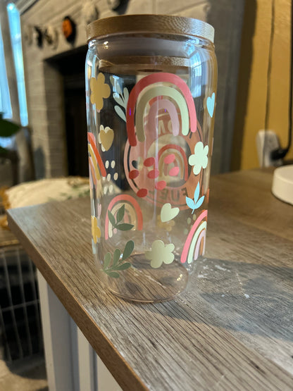 Mom's Essential Iced Coffee Glass Cup