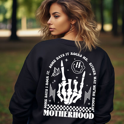 Rockin' Mom Life Skeleton Sweatshirt