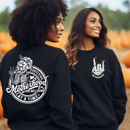 Skeleton Mom Life Graphic Tee or Cozy Sweater