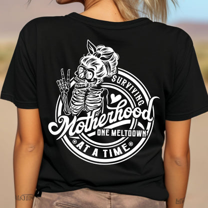 Skeleton Mom Life Graphic Tee or Cozy Sweater