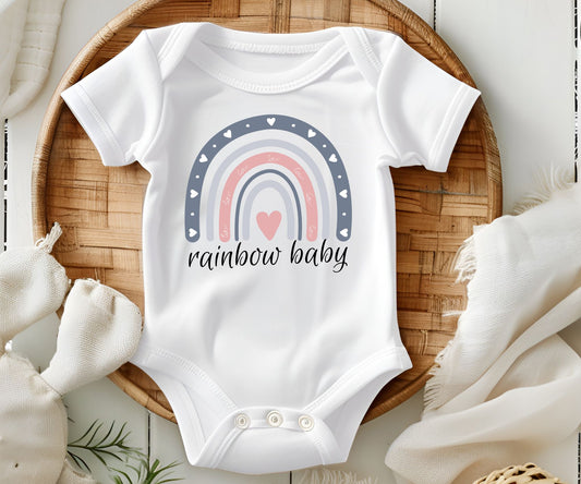 Boho Rainbow Baby Onesie