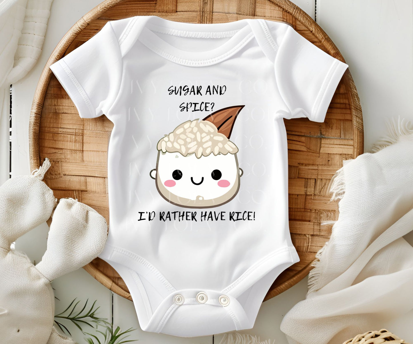 Sugar and Spice | Rice Lover | Baby Bodysuit