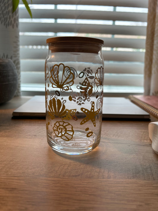 Coastal Elegance Glass Tumbler