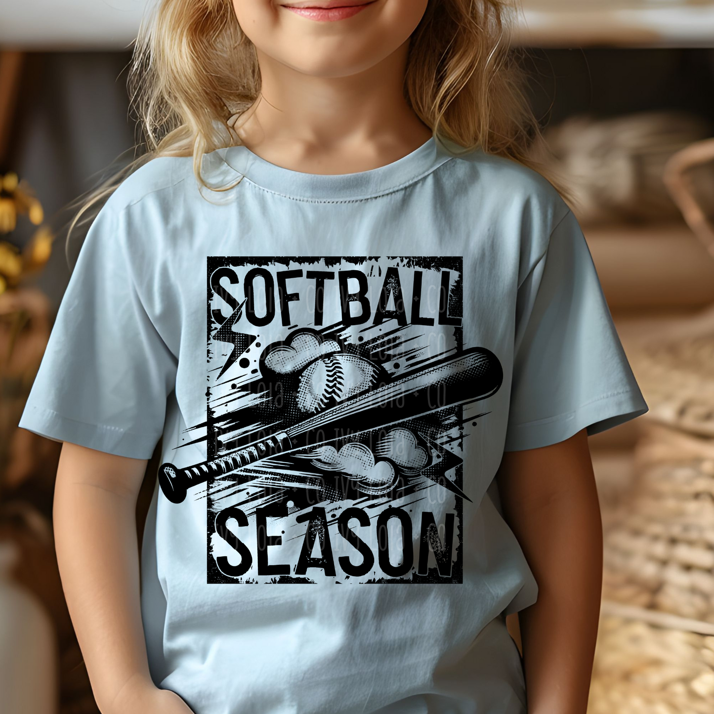 Softball Season Graphic Youth Apparel