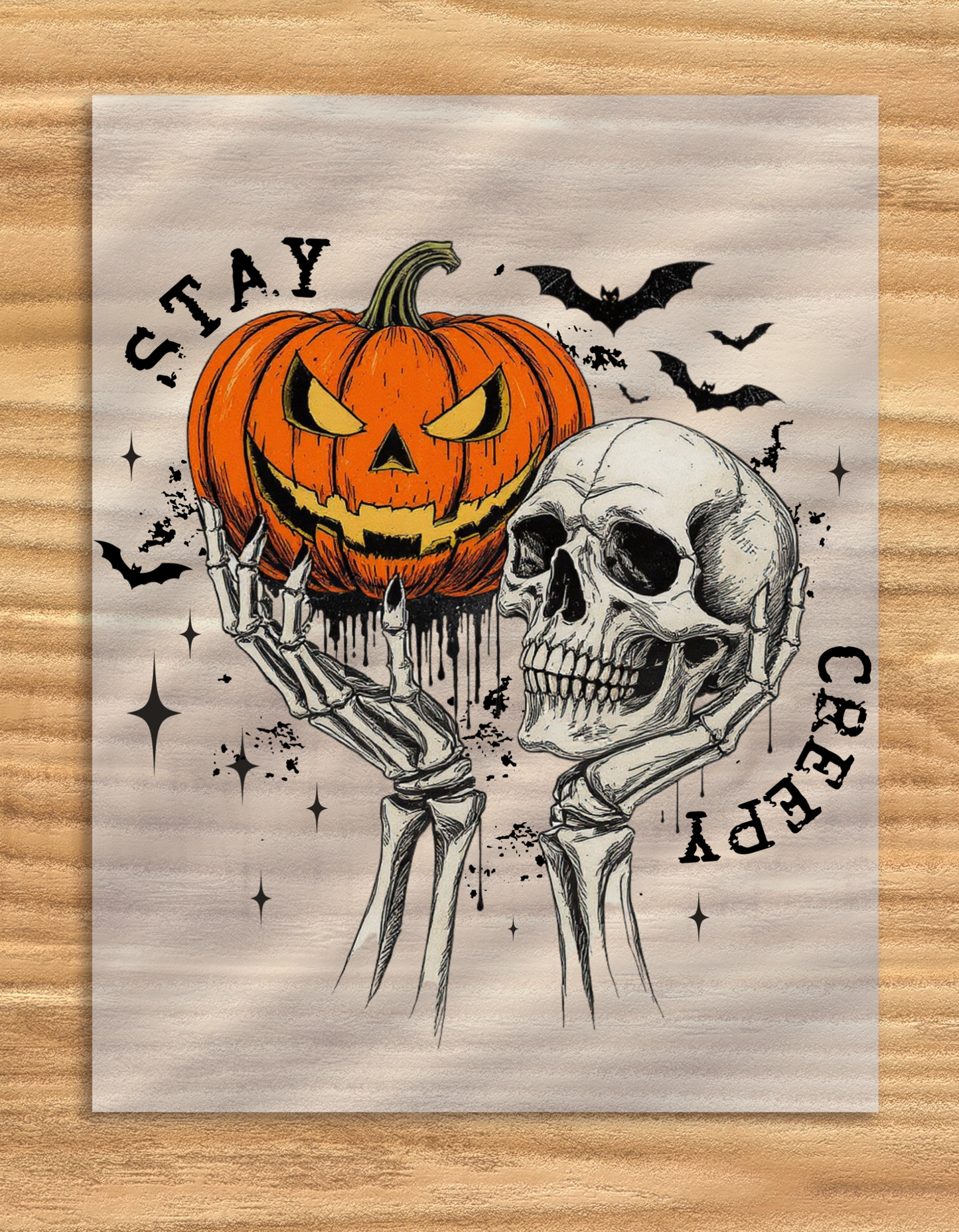 DTF Transfer Pumpkin Farm Halloween Design For Crafts