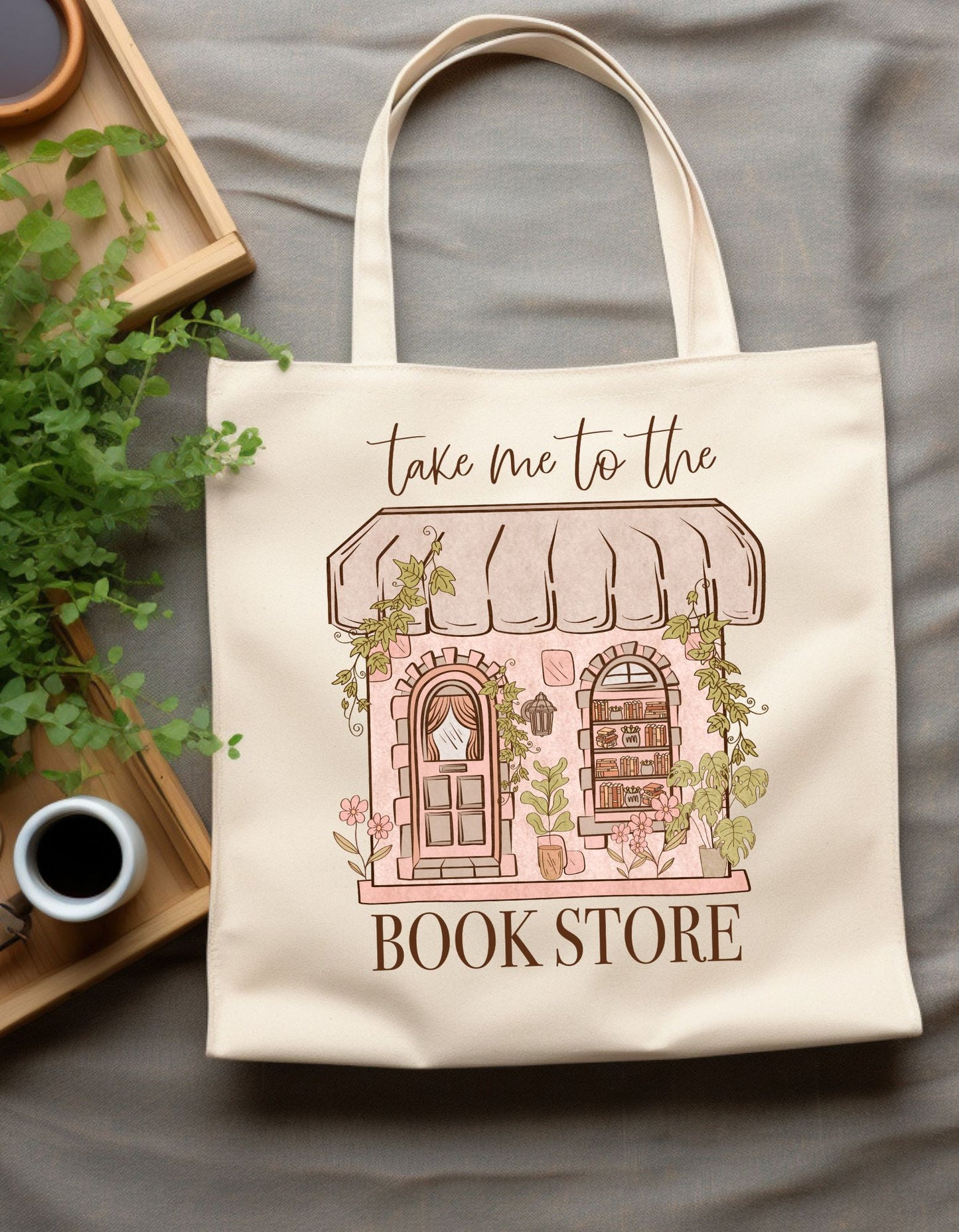 Take me to the Bookstore Book Tote