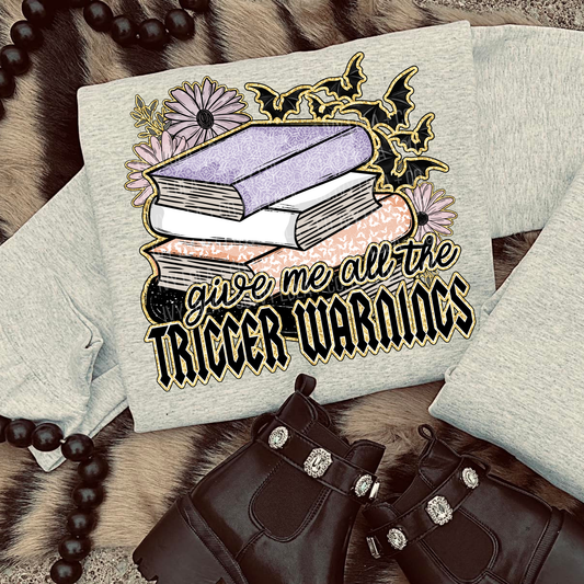 Trigger Warning Book Gift for Women Bookish Style Edition