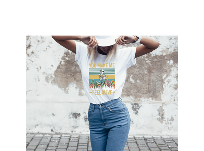 Feel Alive Skeleton Gardening Women's T-Shirt