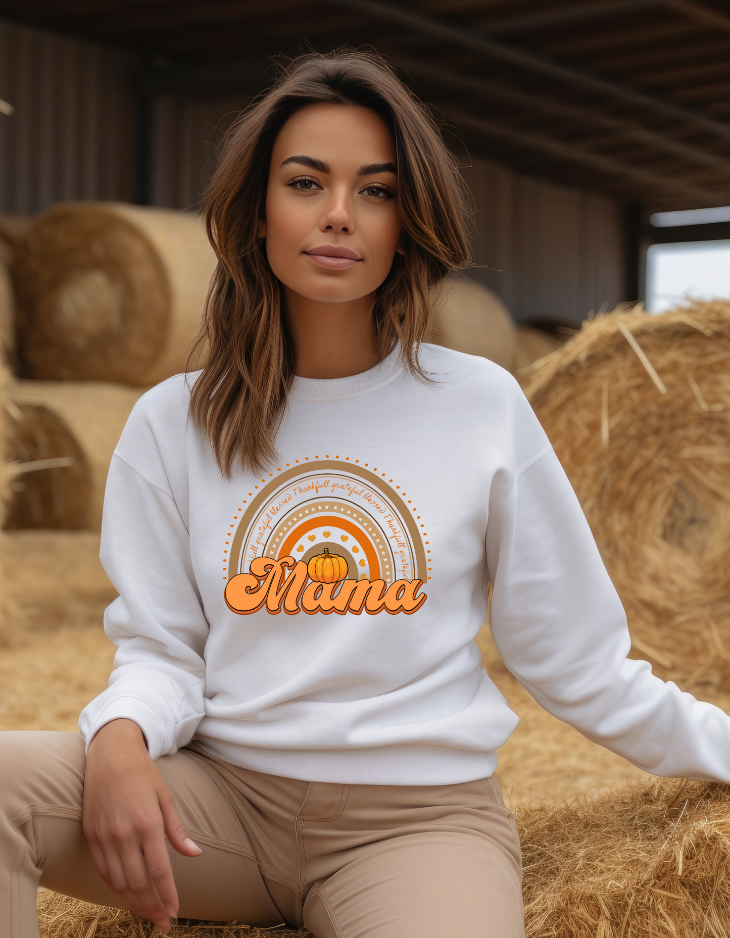 Mama Autumn/Fall Crewneck Sweater or Pullover Hoodie
