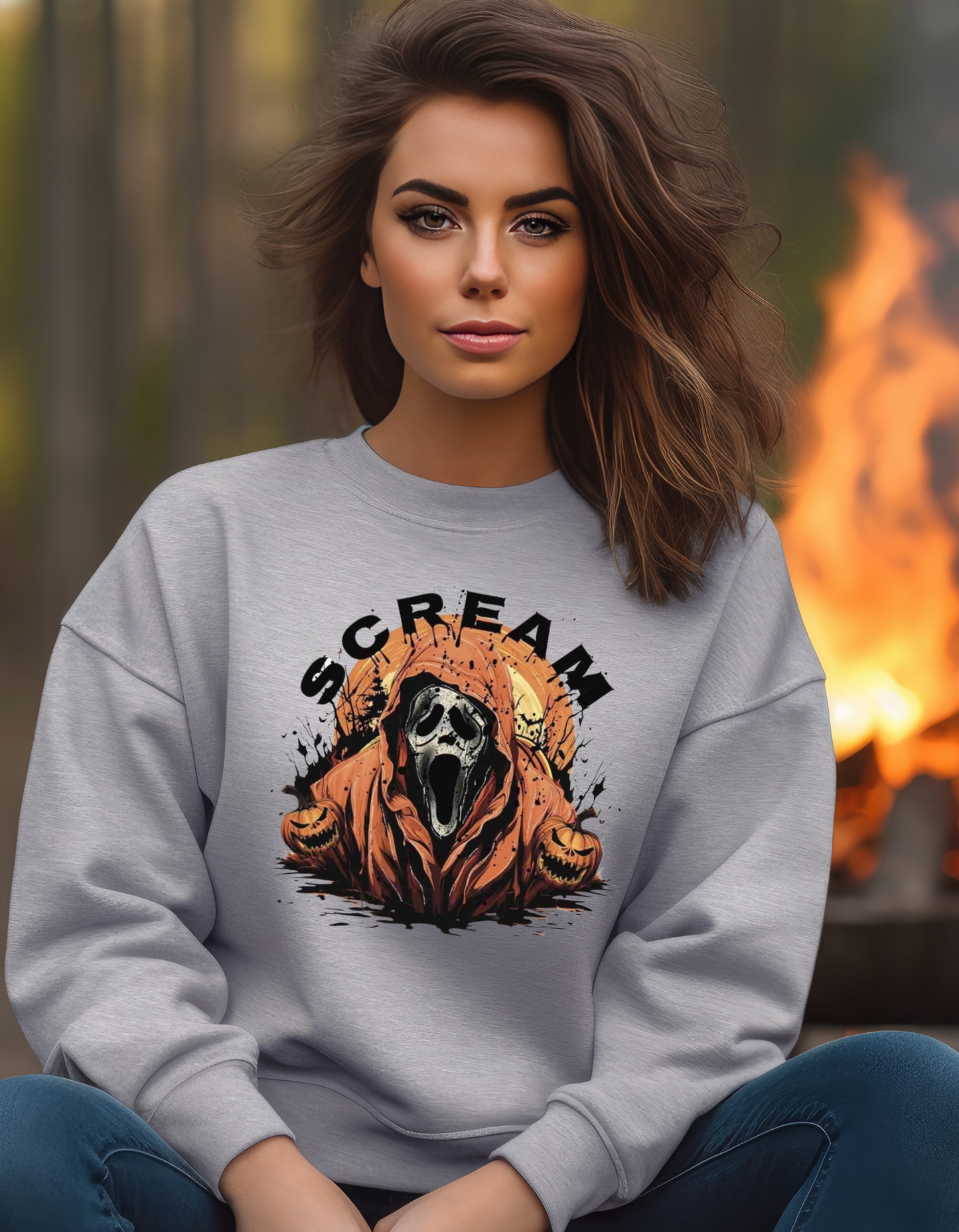 Scream Horror Crewneck Sweater or Pullover Hoodie