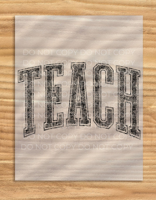 DTF Transfer Vintage Teach