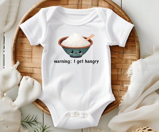 Warning: I Get Hangry | Original Custom Baby Onesie