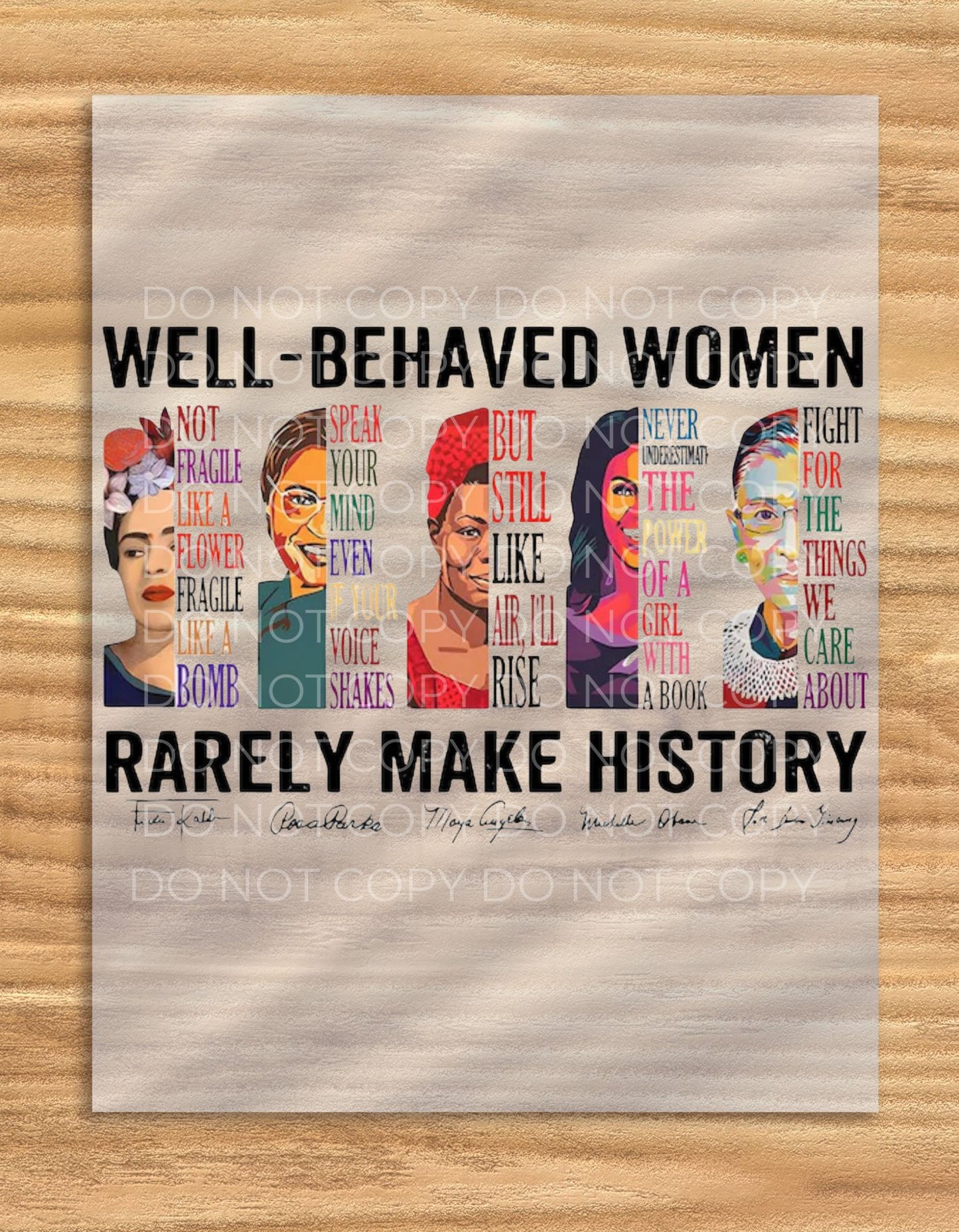 DTF Transfer Well Behaved Women