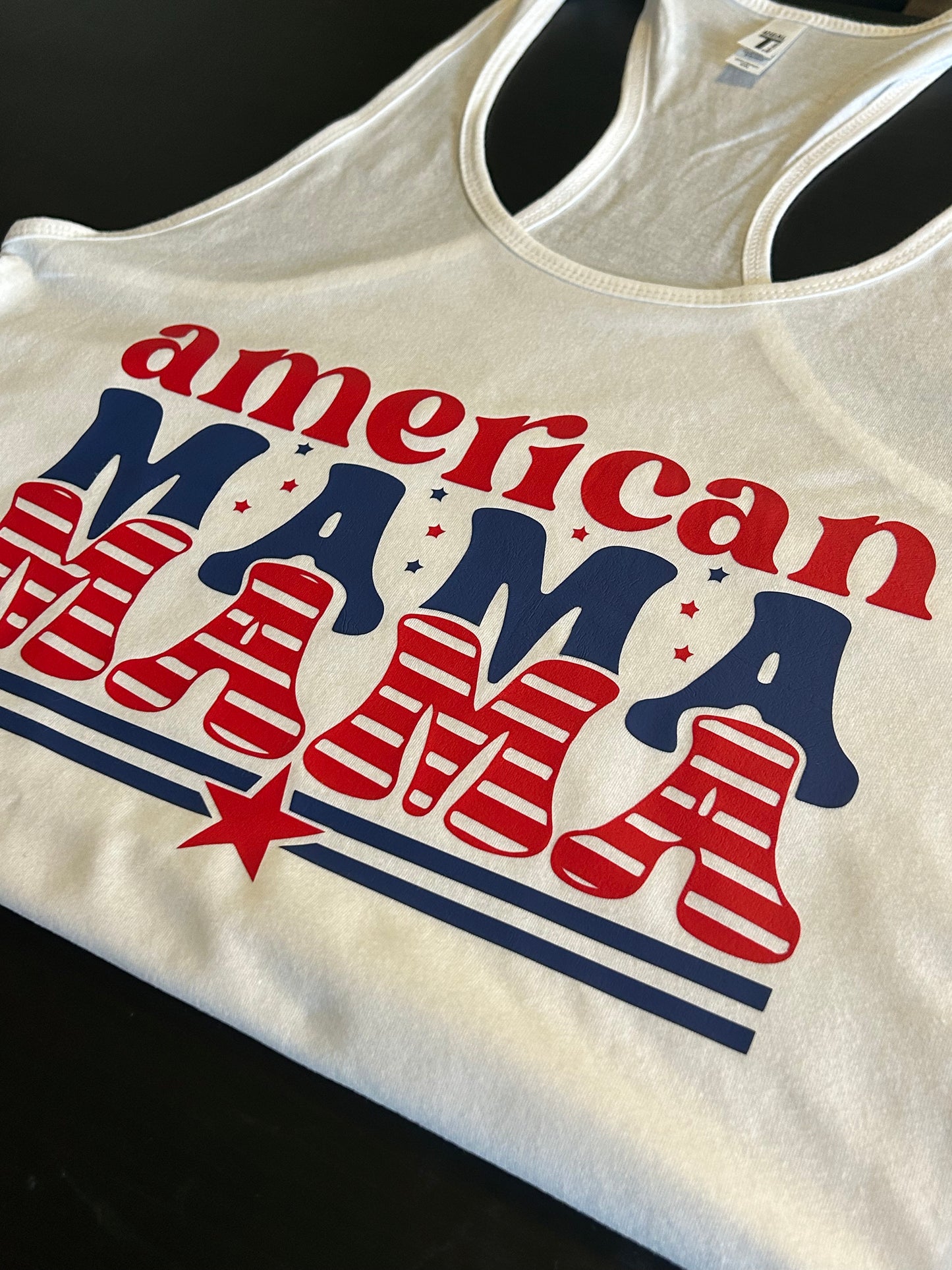 American Mama Festive 4th of July Holiday Top