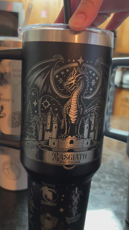 40oz Bashiath War College Tumbler for Hot or Cold Drinks