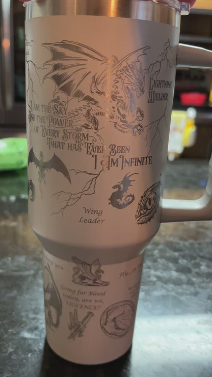 40oz Bashiath War College Tumbler for Hot or Cold Drinks