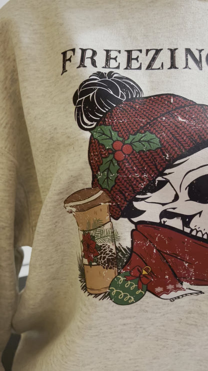 Freezing Season Christmas Skeleton Sweater