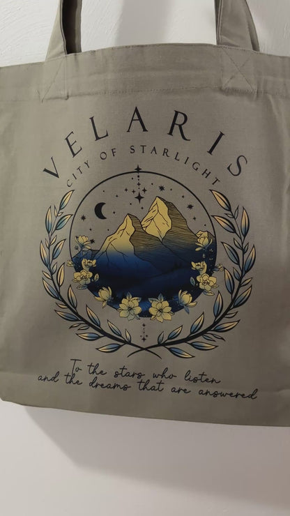 Velaris Book Tote for Book Lovers with Spacious Design
