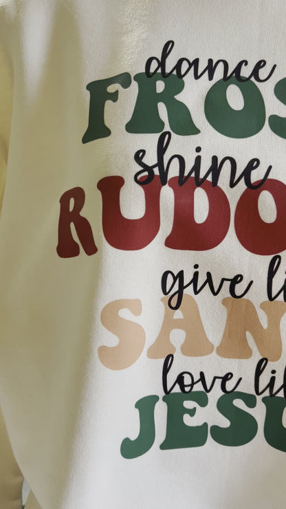 Celebrate the Season: Dance, Shine, Give, and Love Christmas Sweater