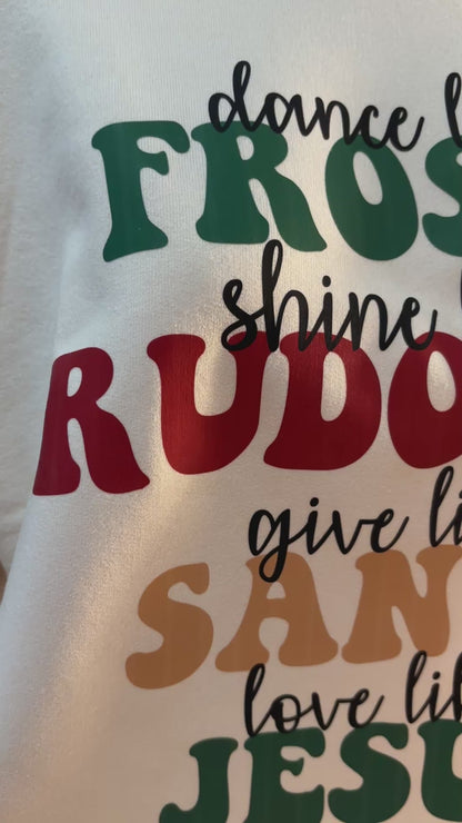 Celebrate the Season: Dance, Shine, Give, and Love Christmas Sweater